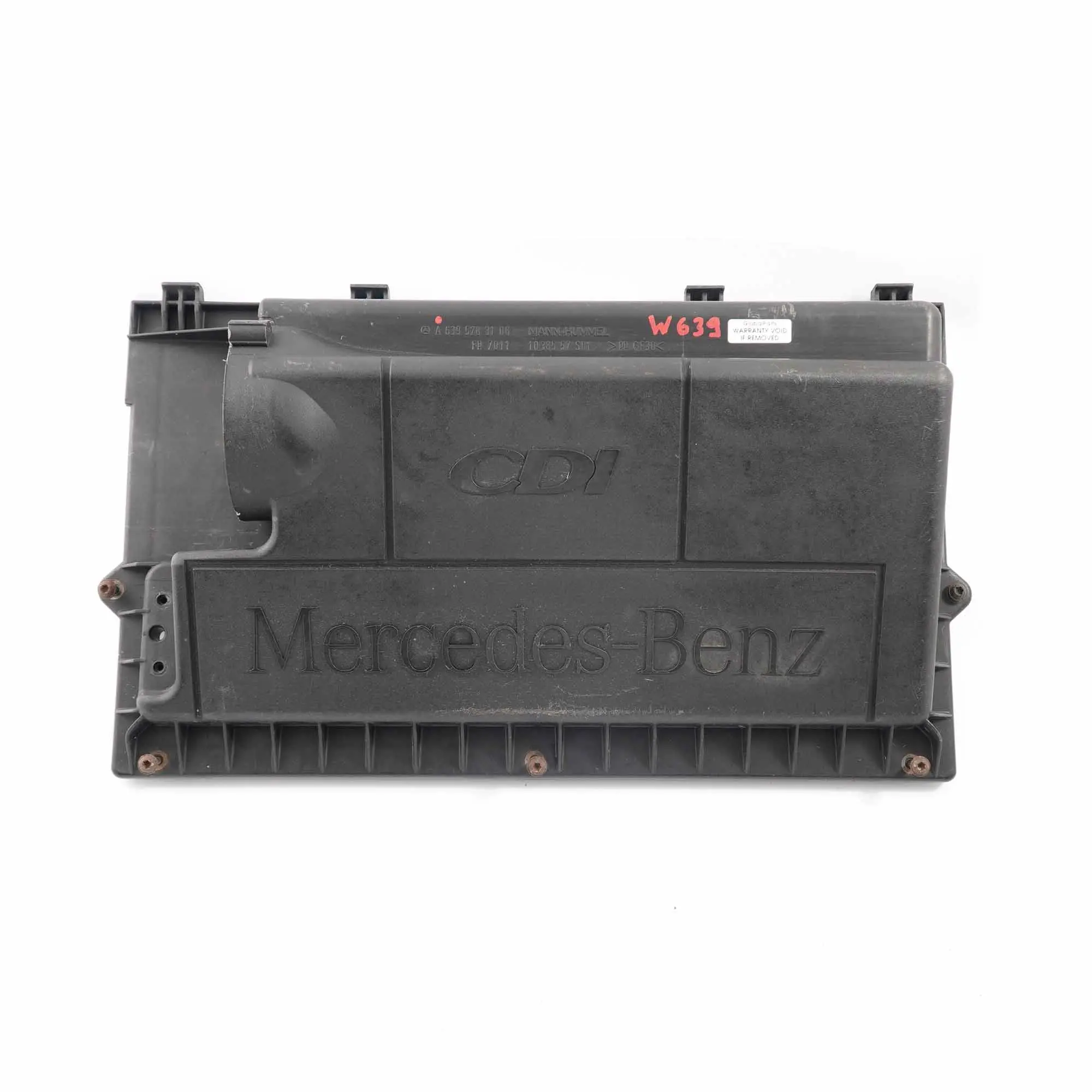 Silenciador de admisión Mercedes Vito W639 Tapa filtro aire Diesel A6395283106