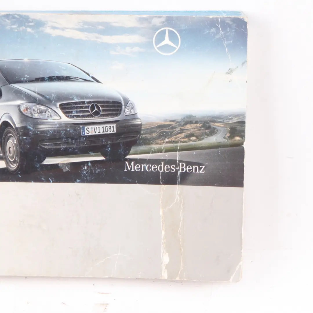 Mercedes Vito W639 Owner's Handbook Service Booklet Set