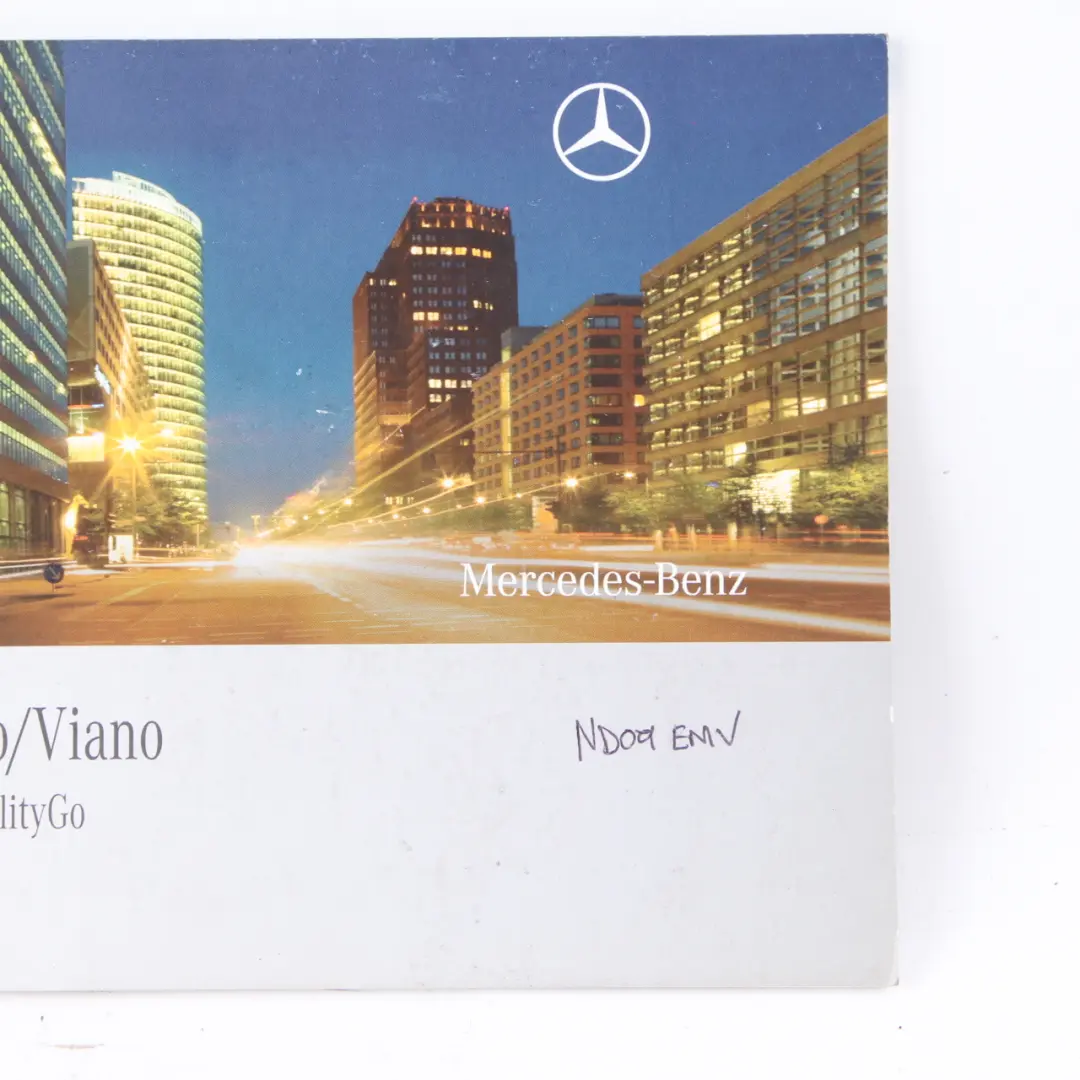 Mercedes Vito W639 Owner's Handbook Service Booklet Set