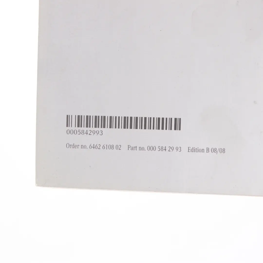 Mercedes Vito W639 Owner's Handbook Service Booklet Set