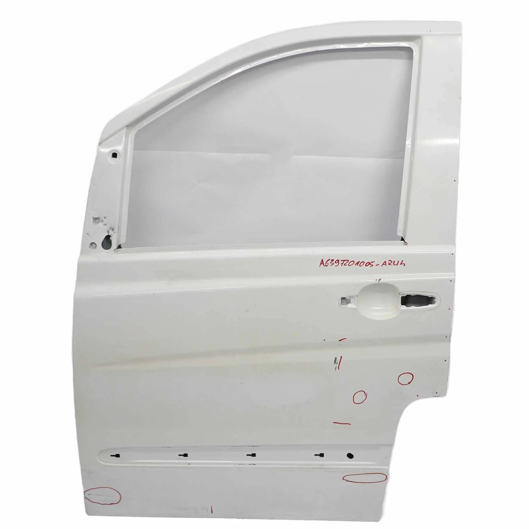 Mercedes Vito W639 Door Front Left Panel Shell N/S Arctic White - 9147