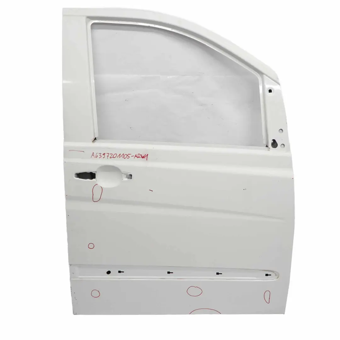 Mercedes Vito W639 Door Front Right O/S Cover Panel Arctic White - 9174