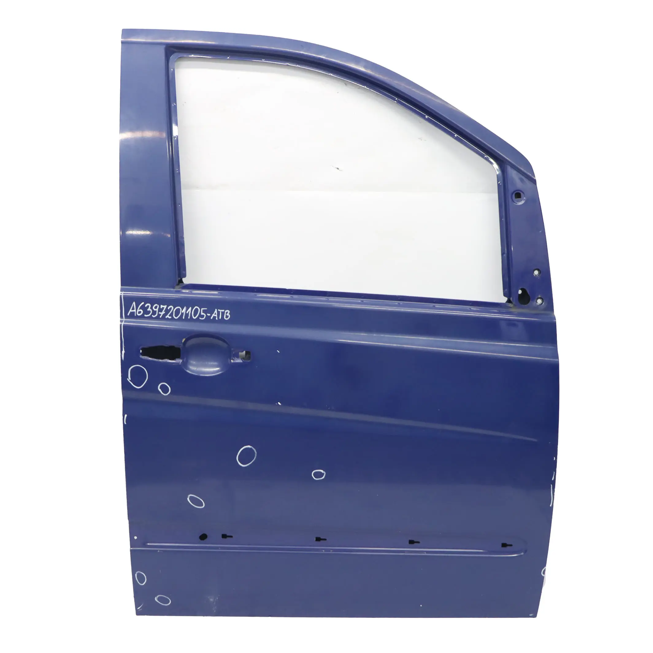 Mercedes Vito W639 Door Front Right O/S Cover Panel Atlantis Blue - 373