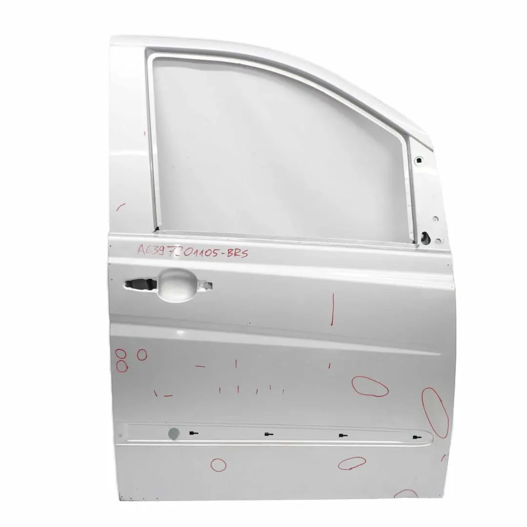 Mercedes Vito W639 Door Front Right O/S Cover Brilliant Silver Metallic - 9744