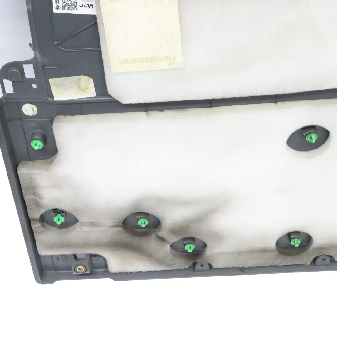 Mercedes Vito Viano W639 Sliding Door Card Rear Left N/S Trim Panel Grey