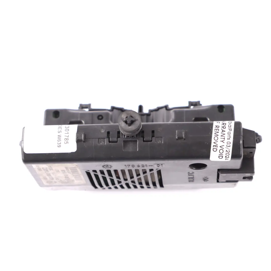 Mercedes Vito W639 Climatizador trasero Unidad Control Interruptores A6398301785