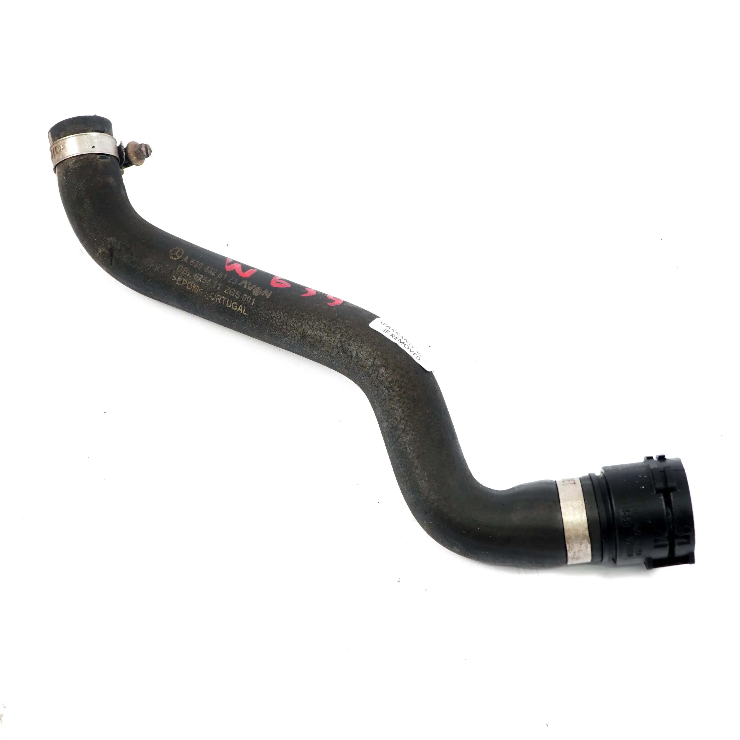 Mercedes Vito W639 Heat Exchanger Water Coolant Hose Pipe Line A6398328123