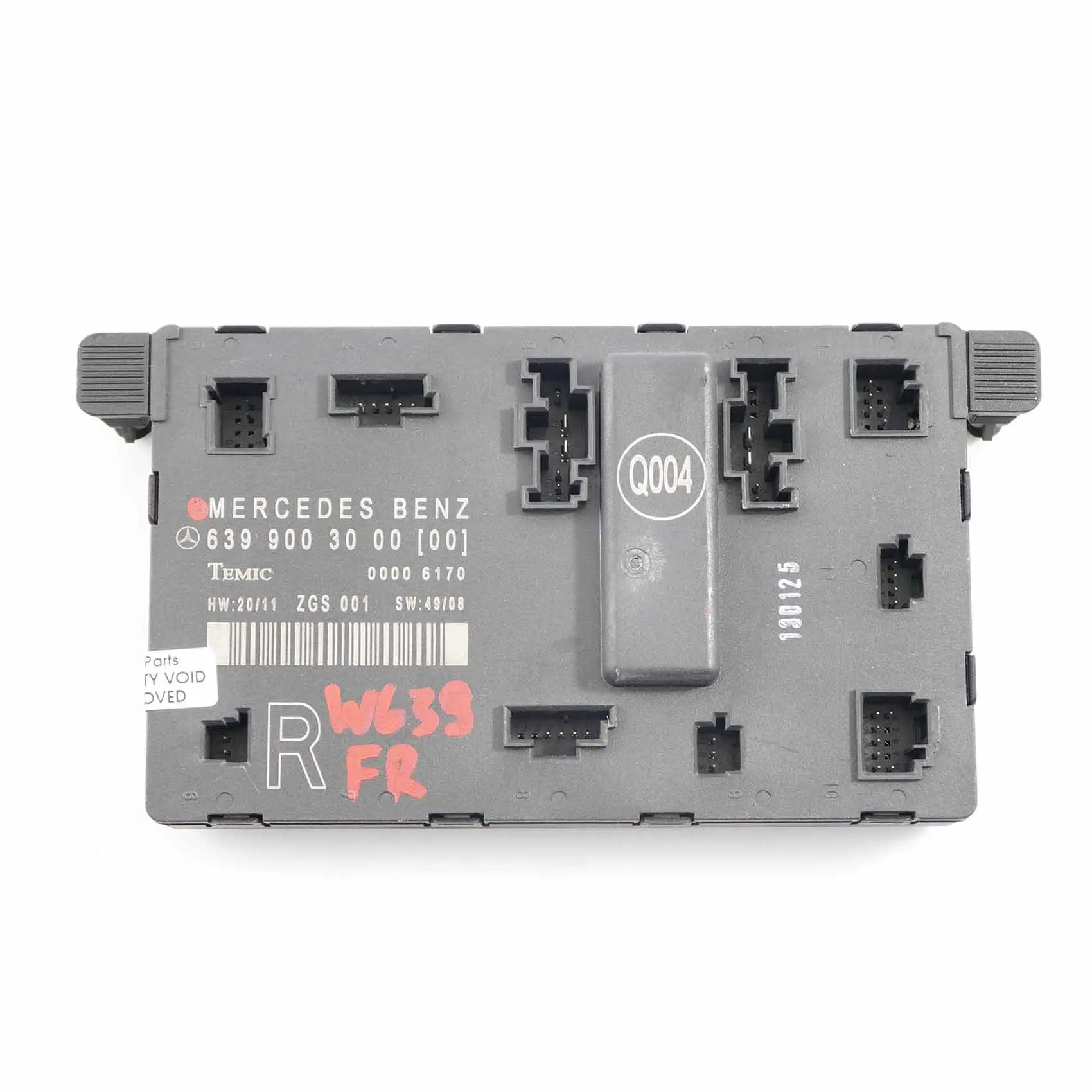 Mercedes W639 Puerta Delantera Derecha Unidad De Control Modulo ECU A6398201226