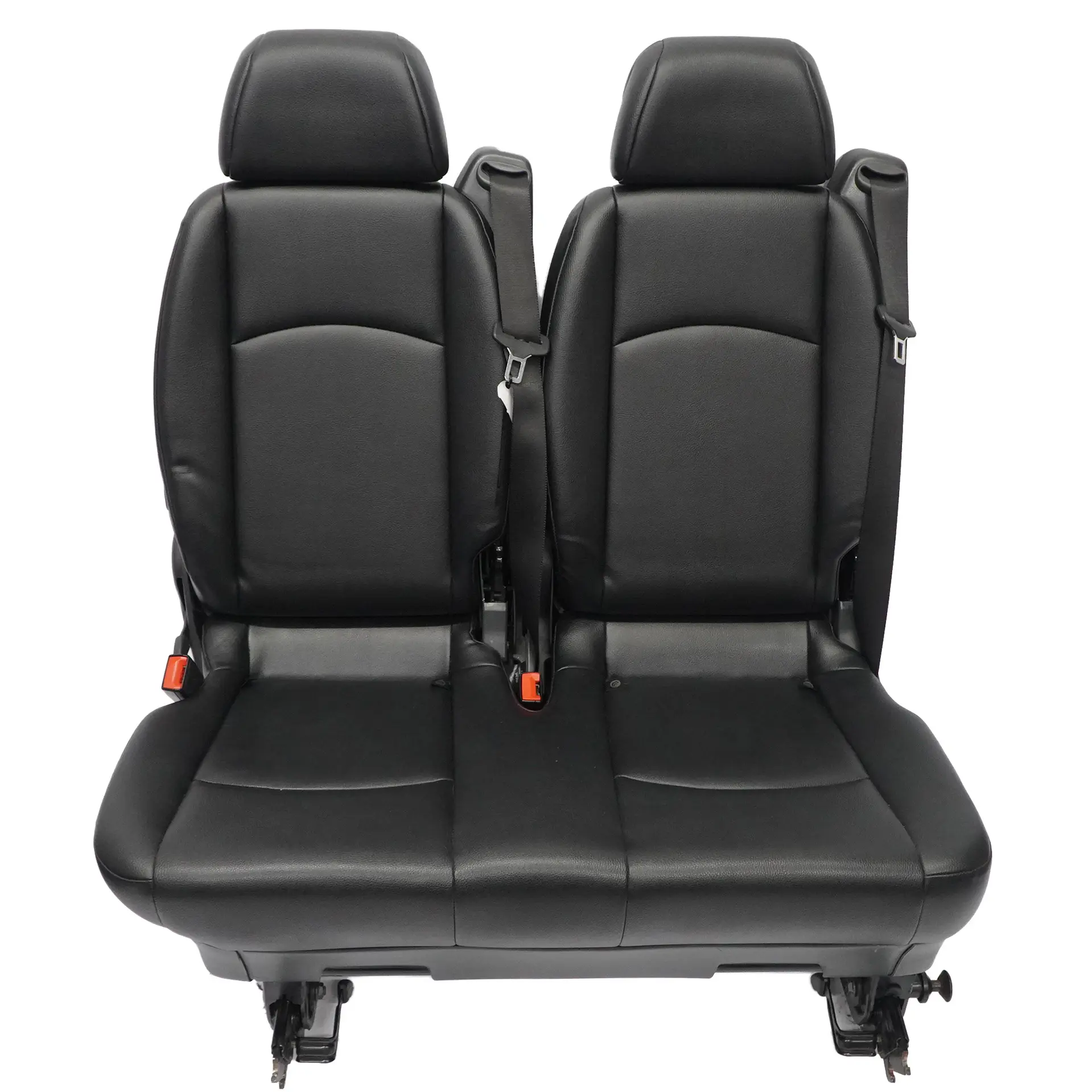 Asiento Trasero Mercedes W639 Viano Doble Derecha Primera Fila Cuero Negro