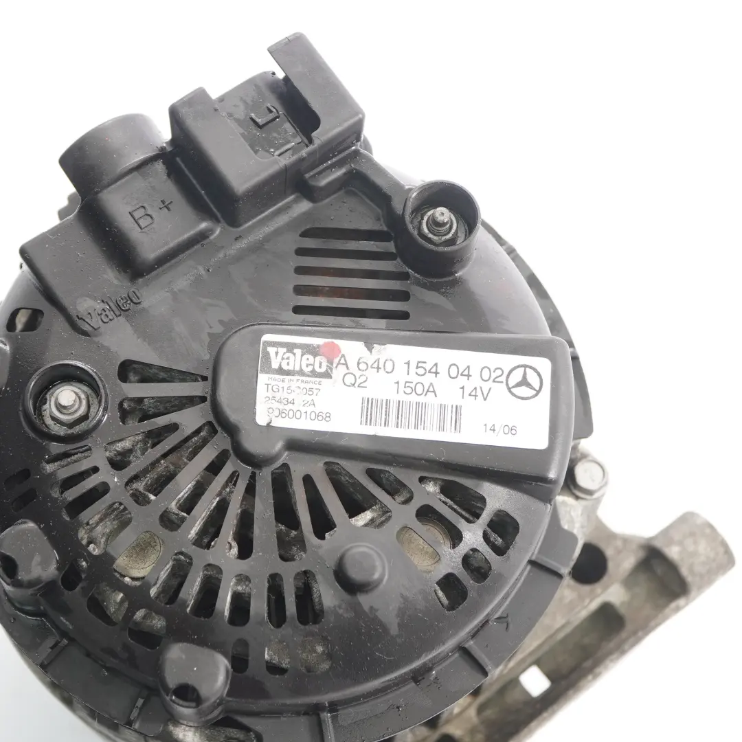 Alternador Generador Mercedes W169 W245 OM640 Motor Diesel 150A 14V A6401540402