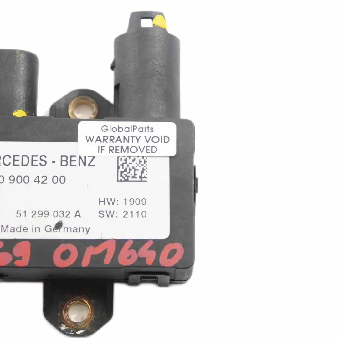 Mercedes W169 W245 Módulo Relé Bujías Incandescencia OM640 Motor A6409004200