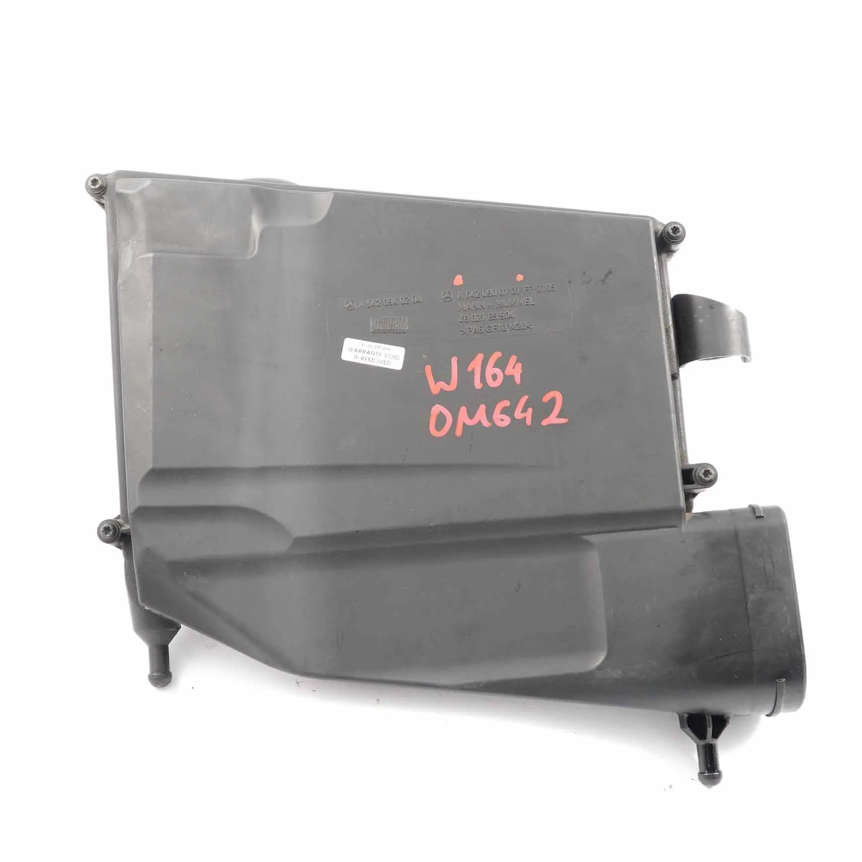 Mercedes ML W164 OM642 Caja del Filtro De Admision De Aire Izquierda A6420900701