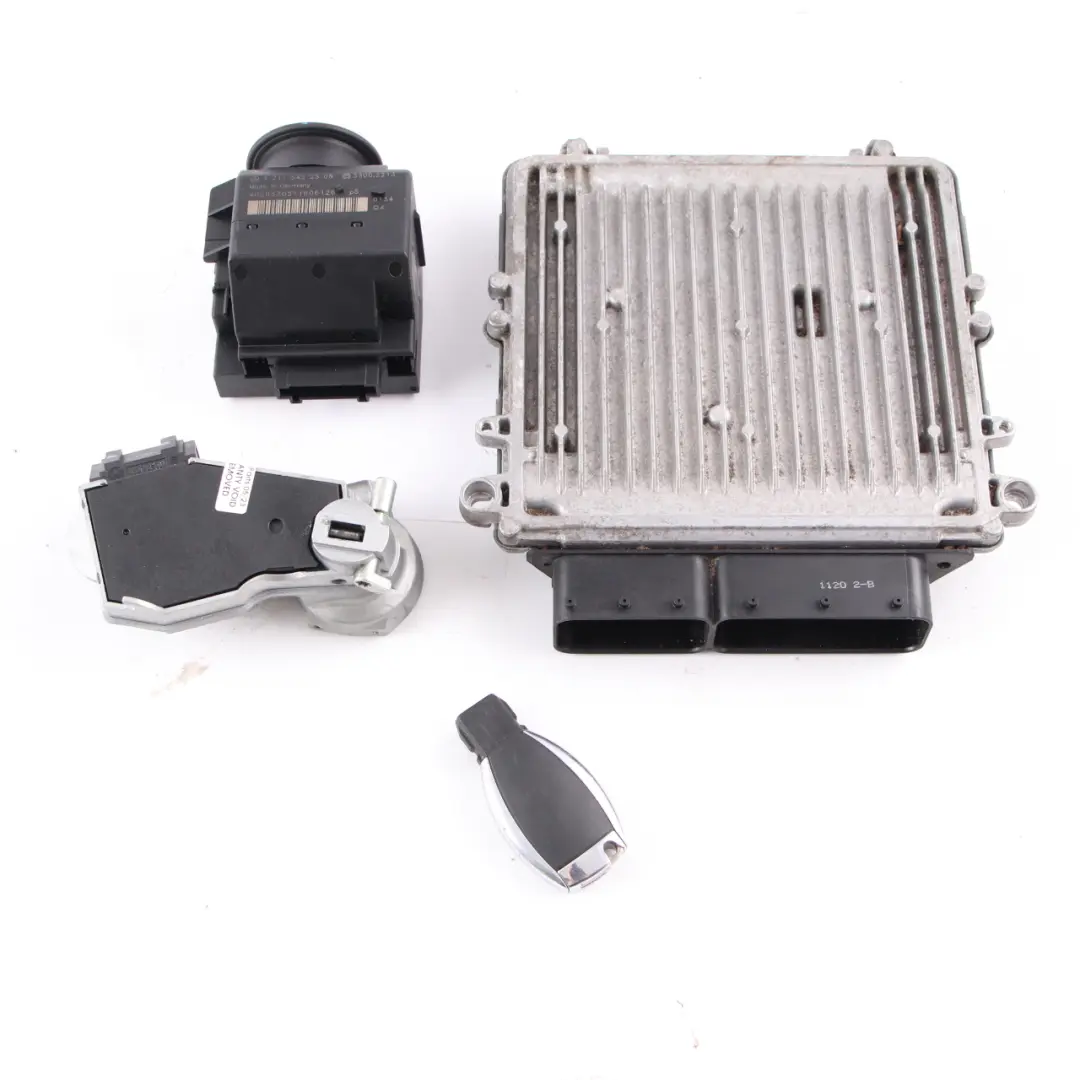 Mercedes W219 CLS350 CDI OM642 Module moteur Kit ECU A6421501230 Serrure à clé