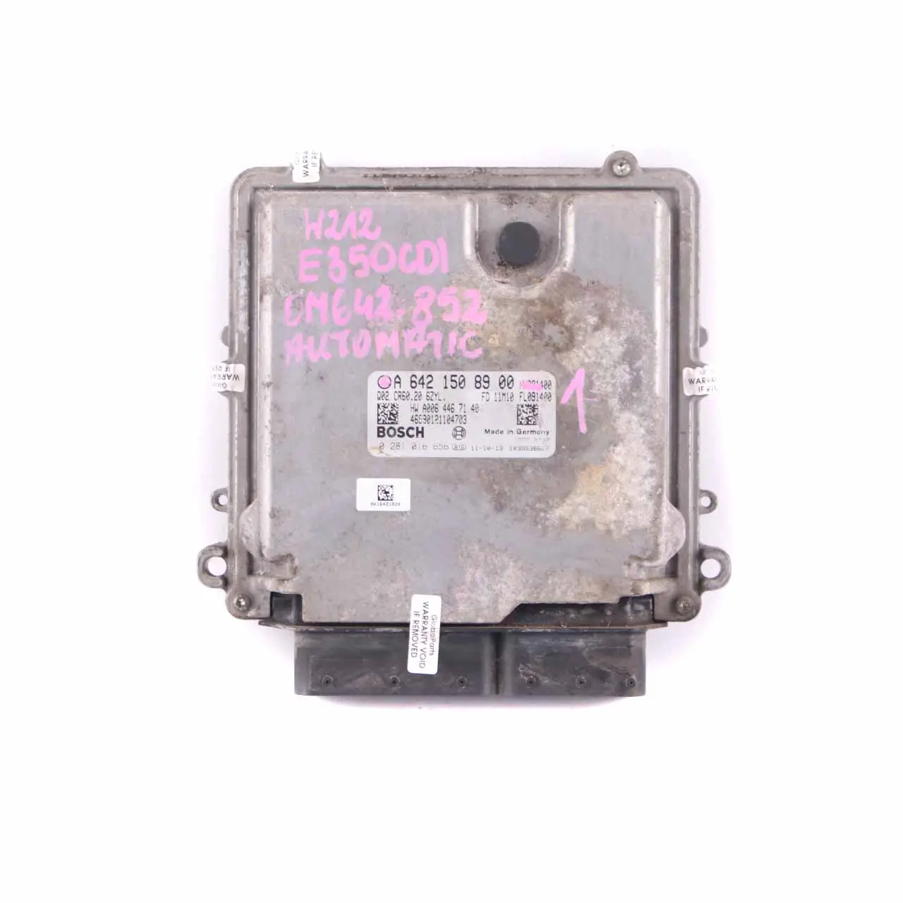 Mercedes W212 E350 CDI OM642.852 Unidad Control Motor Módulo ECU A6421508900