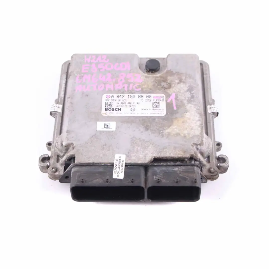 Mercedes W212 E350 CDI OM642.852 Unidad Control Motor Módulo ECU A6421508900