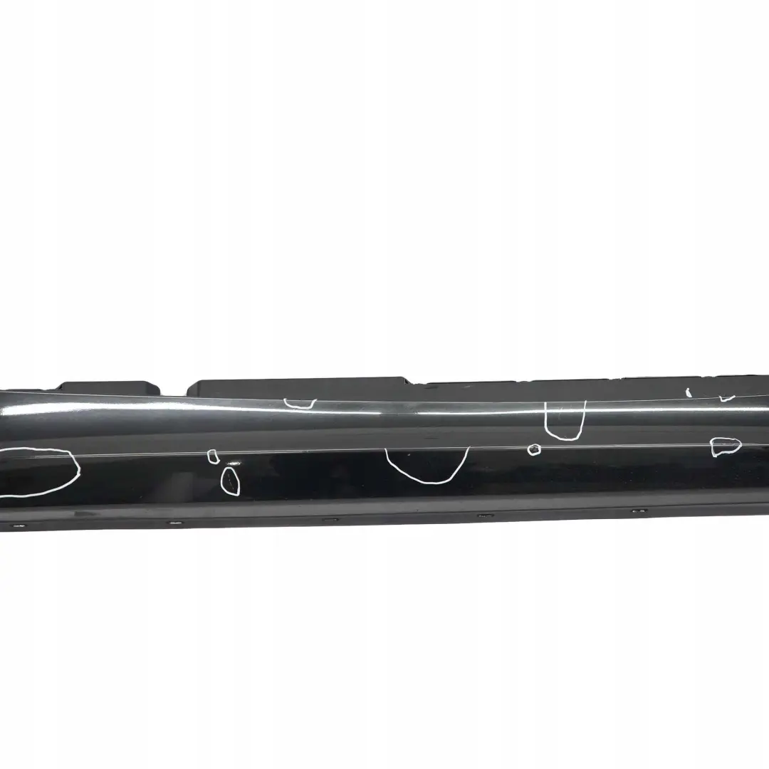 BMW E87 LCI 8 Sill Strip Side Skirt Derecha Negro Zafiro Metalizado - 475