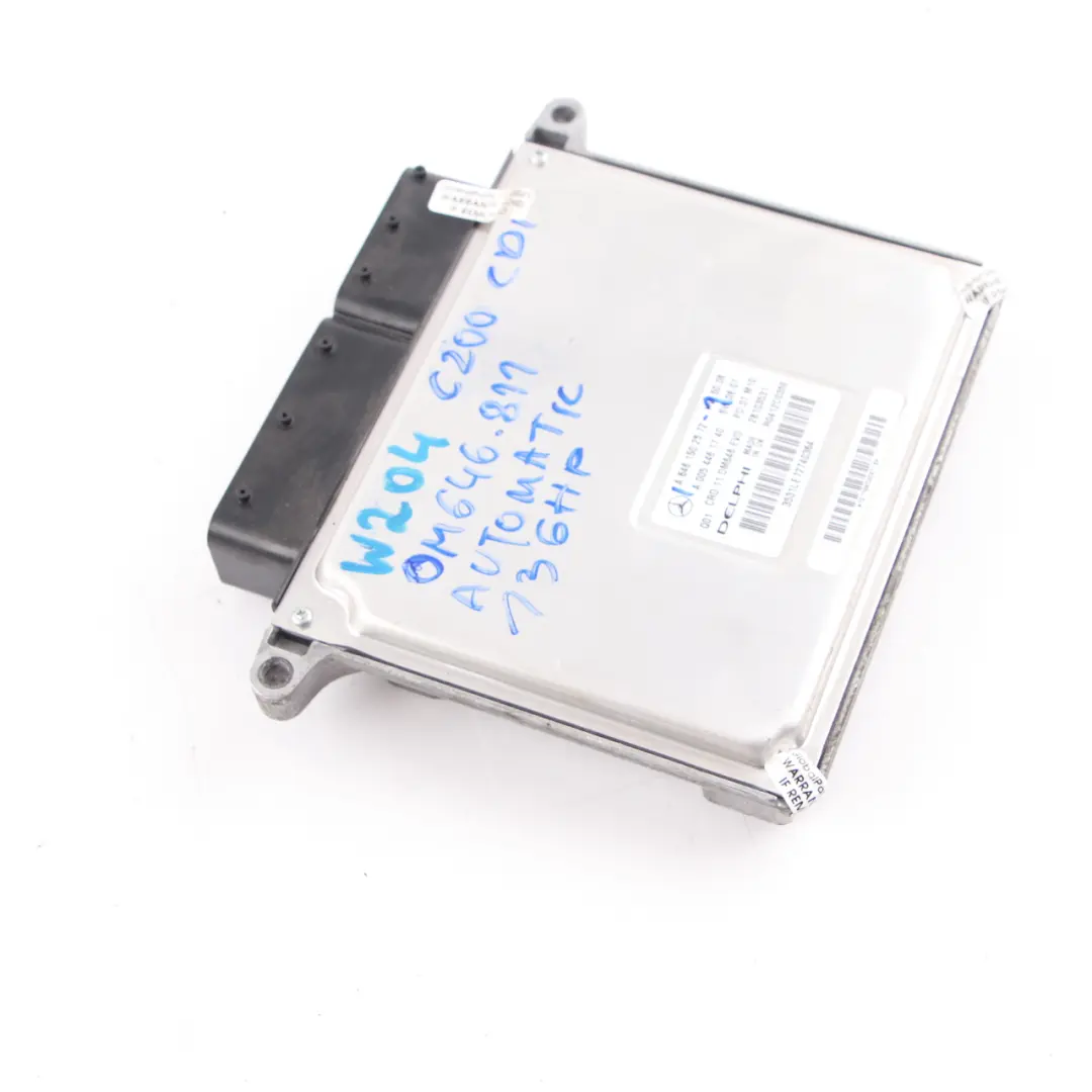 Mercedes W204 C200 CDI OM646.811 136HP ECU Engine Module A6461502572 Automatic