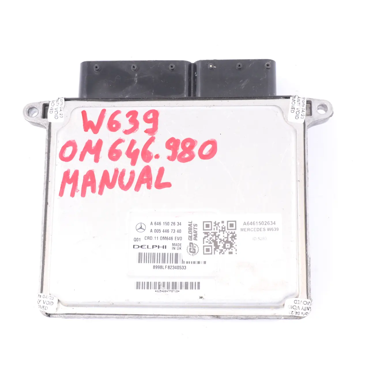 Mercedes W204 C200 CDI OM646.920 136HP Engine ECU Kit A6461502634 Key Lock