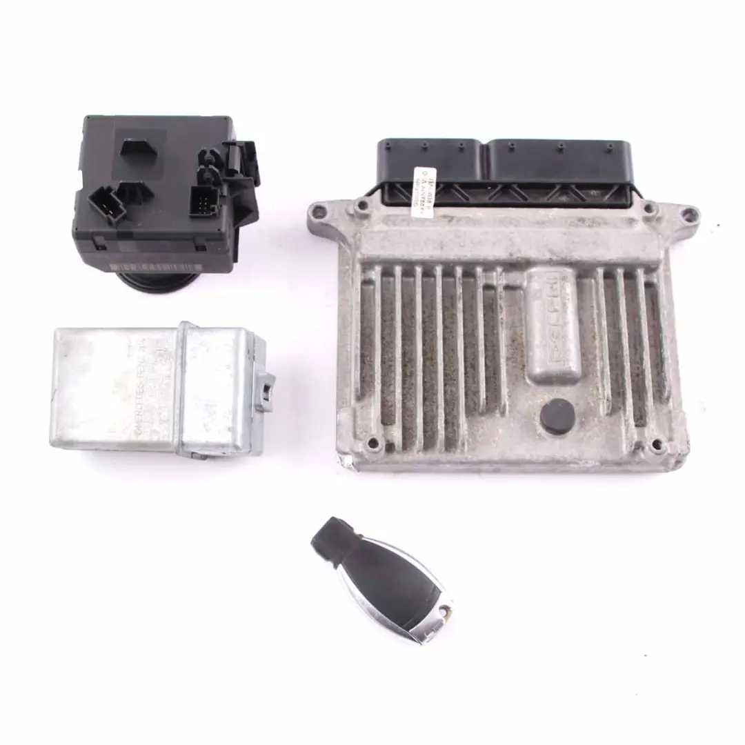 Mercedes W204 C220 CDI 170HP M646.811 Engine Unit ECU Kit A6461502734 Key Lock