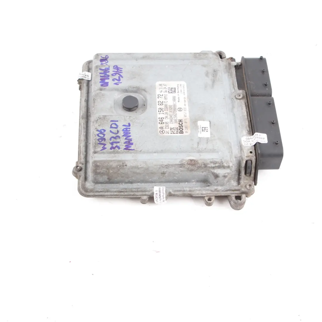 Mercedes W906 313 CDI OM646.986 129HP Engine Unit Module ECU Manual A6461506272