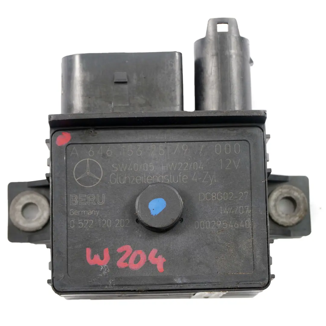 Mercedes W204 Glow Plug Relay Unit Module W211 OM646 Diesel Engine A6461532579