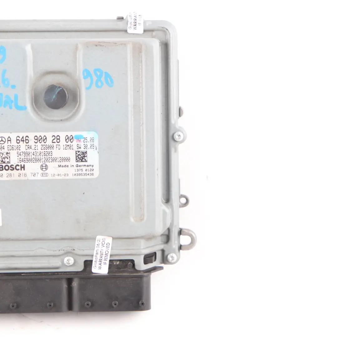 Mercedes Vito W639 OM646.980 Engine Control Unit ECU Module A6469002800 Manual