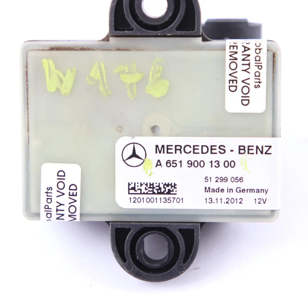 Mercedes W906 Módulo relé bujías incandescencia Motor diesel OM651 A6519001300