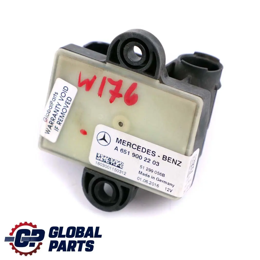 Mercedes W176 W246 160 180 CDI Glow Plug Relay Unit Module A6519002203