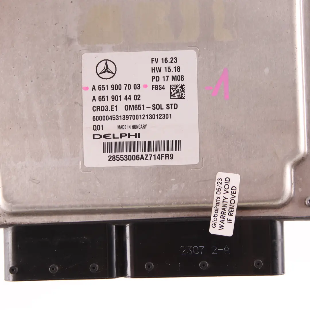 Mercedes W176 A200 CDI OM651 136HP Engine Module ECU Kit A6519007003 Automatic