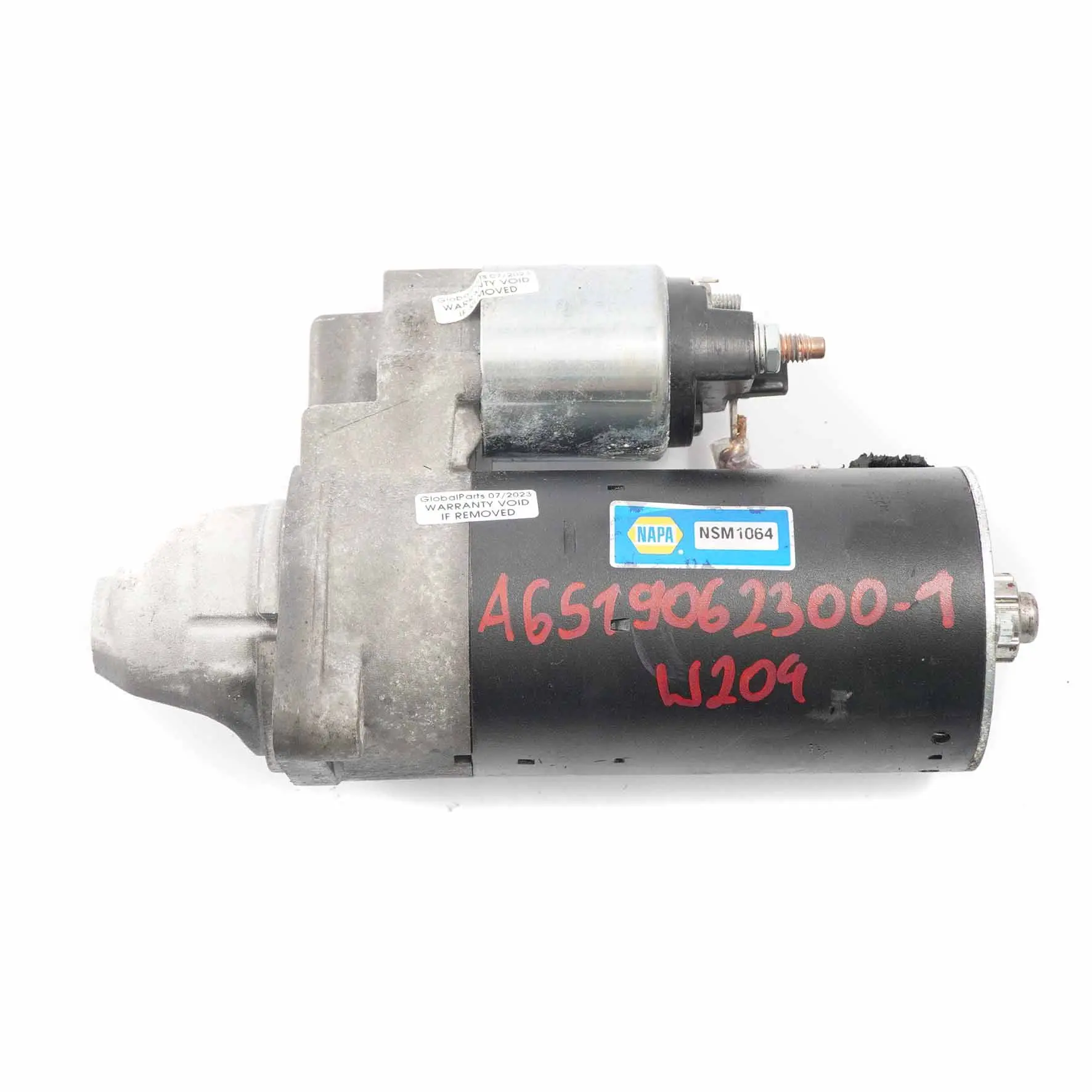 Motor arranque Mercedes W204 W212 OM651 Diesel Motor arranque NAPA A6519062300