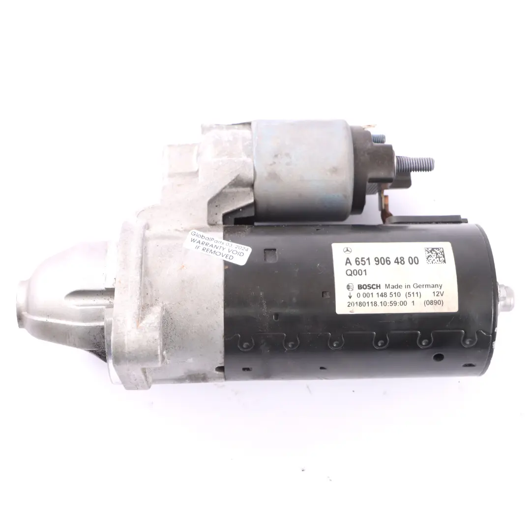 Mercedes GLC X253 GLC 220d Diesel OM651 Engine Starter Motor Bosch A6519064800