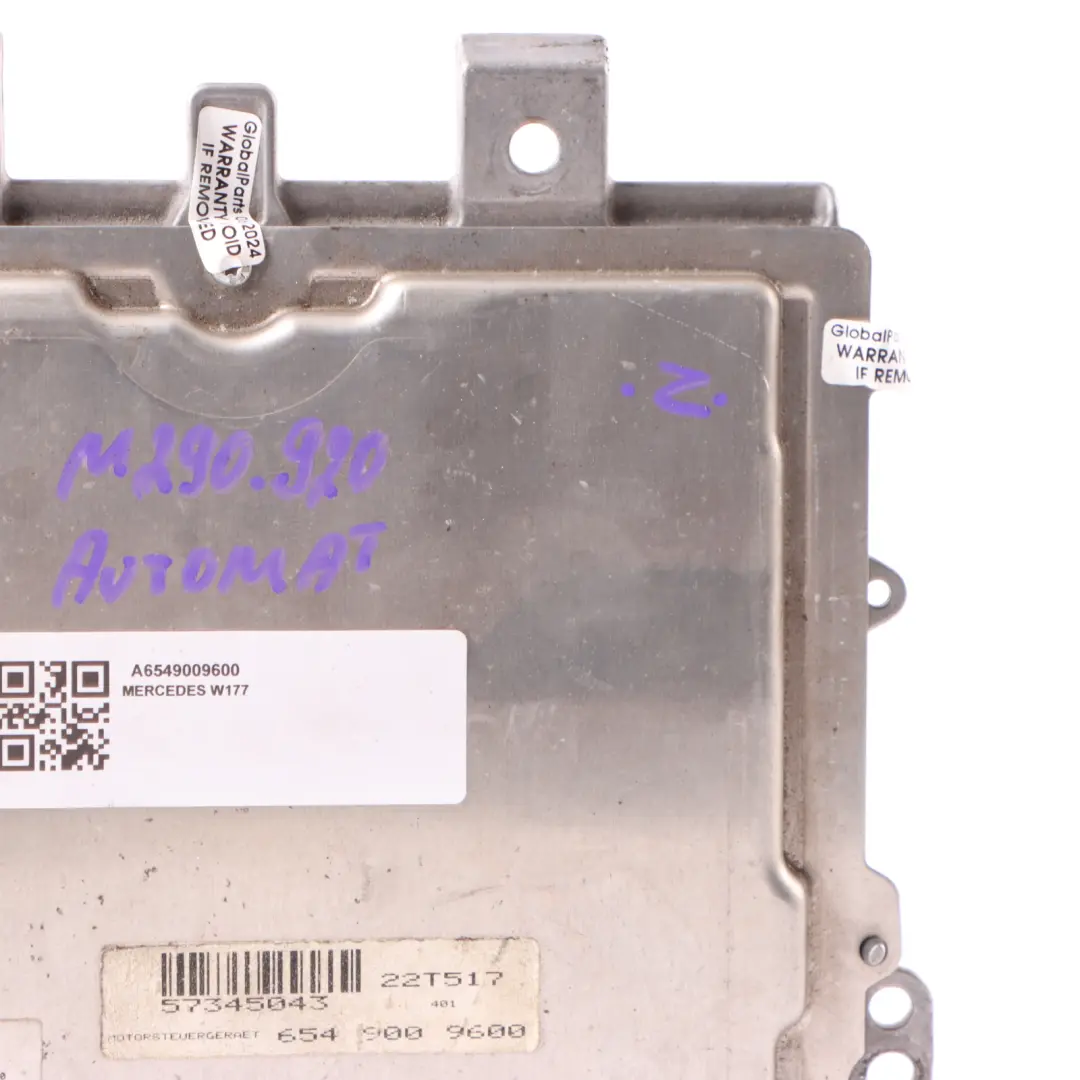 Mercedes W177 W247 220 260920 260.920 190HP Engine ECU A6549009600 Automatic