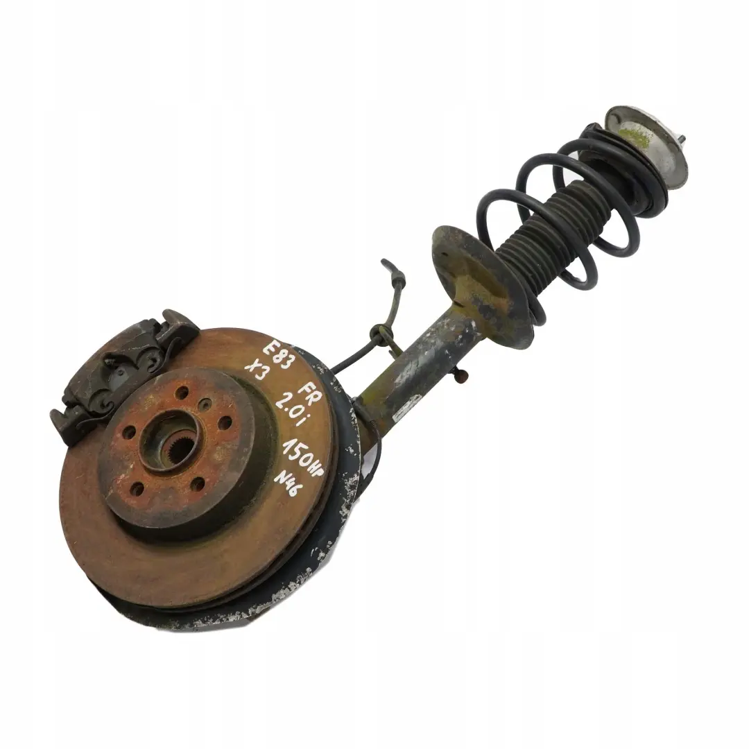 BMW 2.0i N46 Delantero Derecho Pierna Suspension Deportiva Eje Freno Disco Set