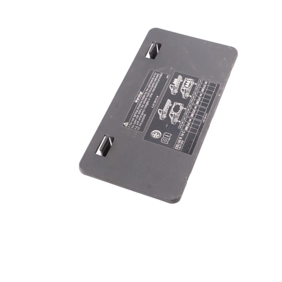 Mercedes Sprinter W906 Fuse Box Cover Trim Panel Lid Black A6395450003