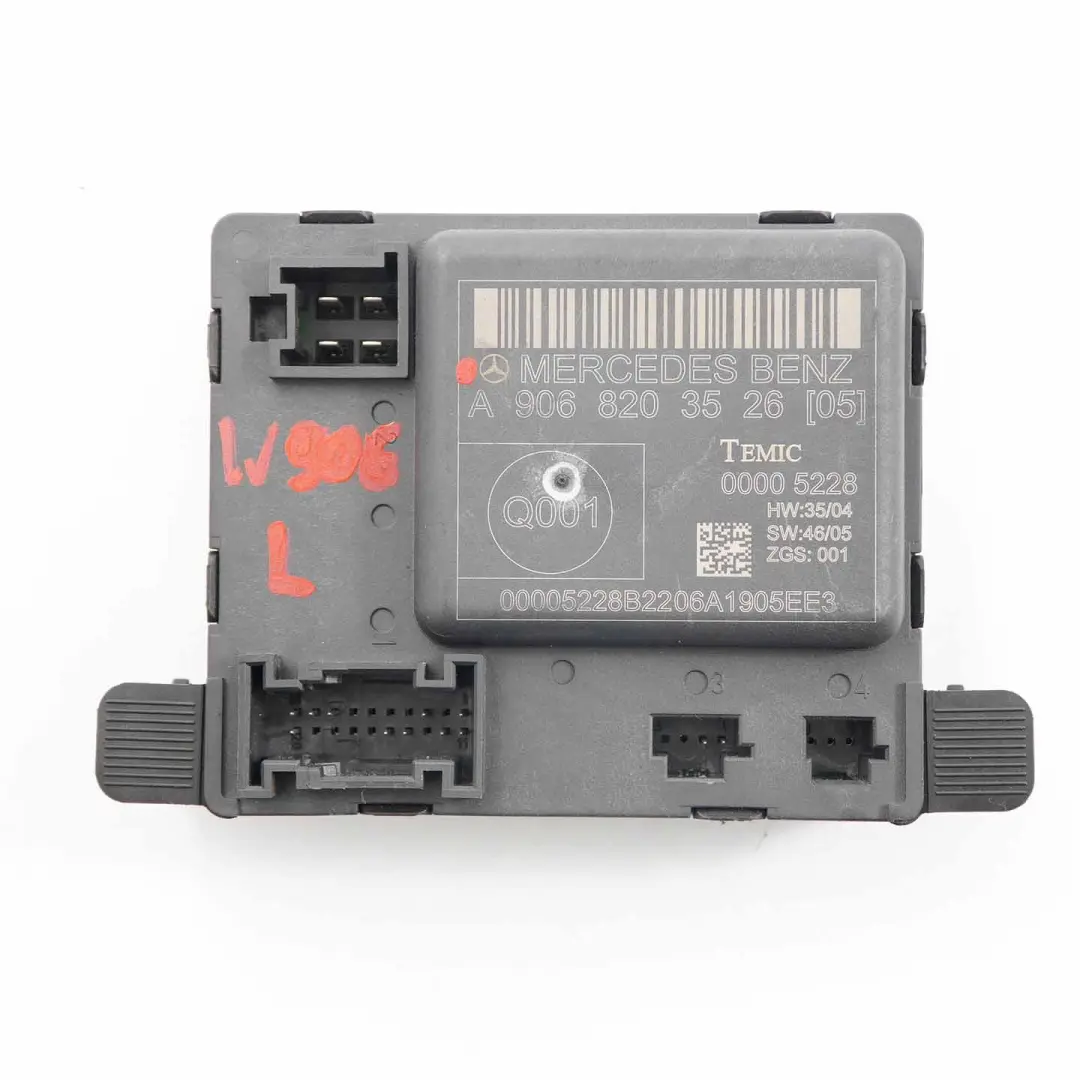 Mercedes W906 Moduł Sterownik Drzwi Przód Prawo ECU A9068203526