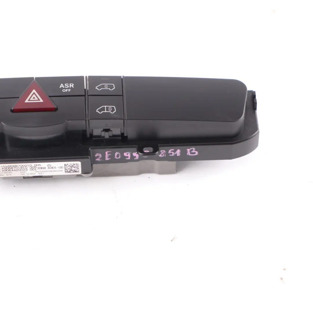 Mercedes W906 VW Crafter 1 Dashboard Panel Hazard ASR Locking Switch A9068700210