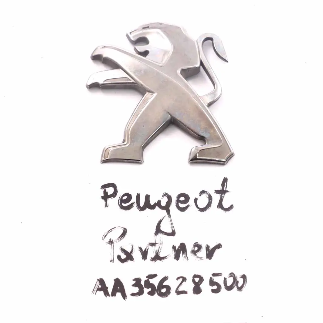 Peugeot Partner K9 Emblema Logotipo Parachoques Embellecedor Cromado AA35628500