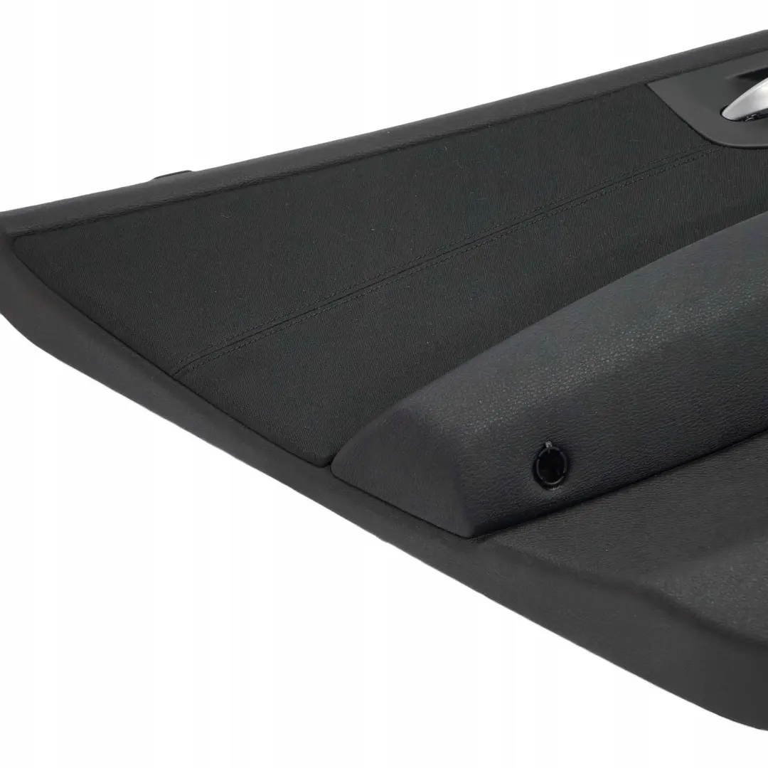 BMW E83 LCI Rear Left Door Card Lining Cloth Black