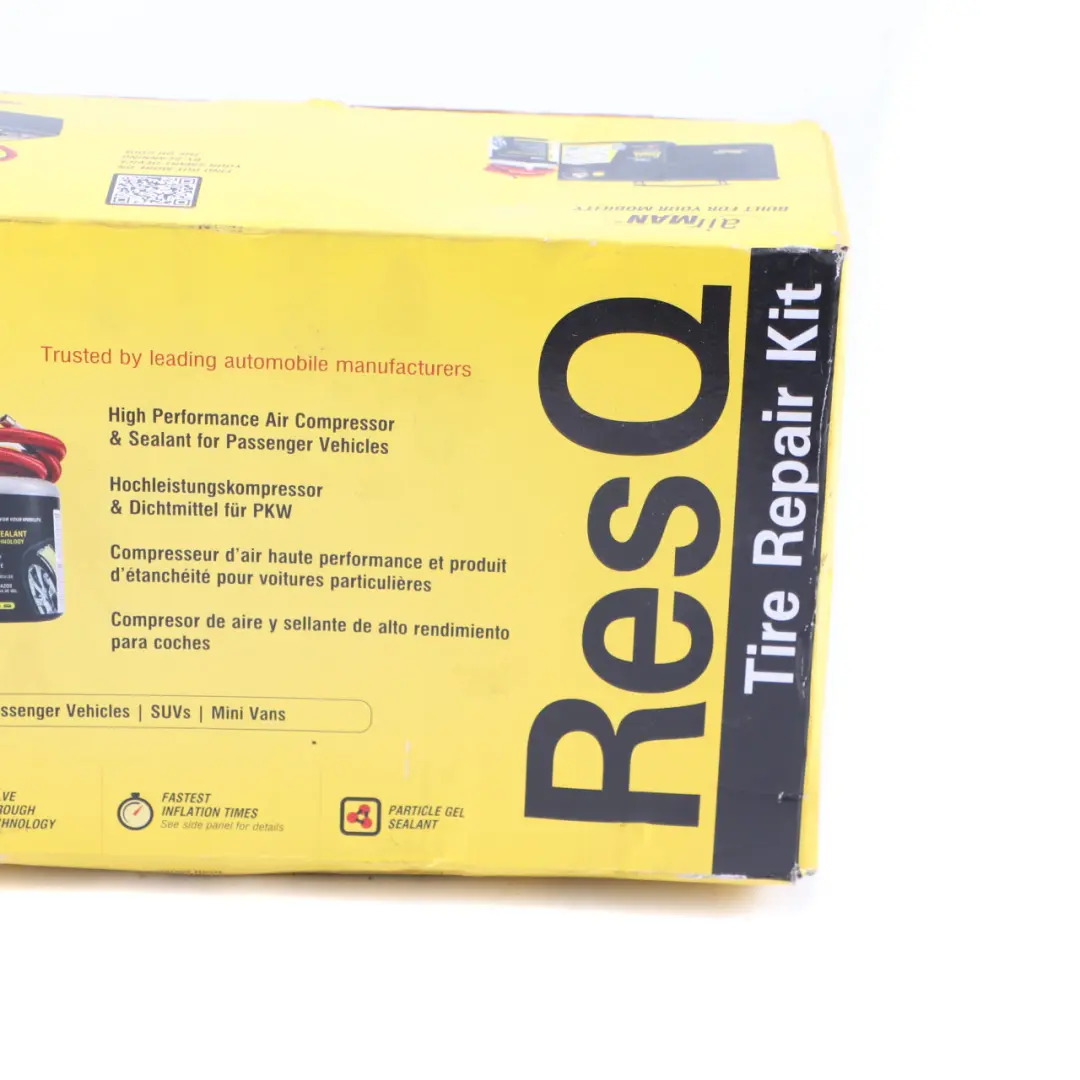 Airman Resq Emergency Tyre Puncture Repair Kit Air Compressor Tyre Sealant Set