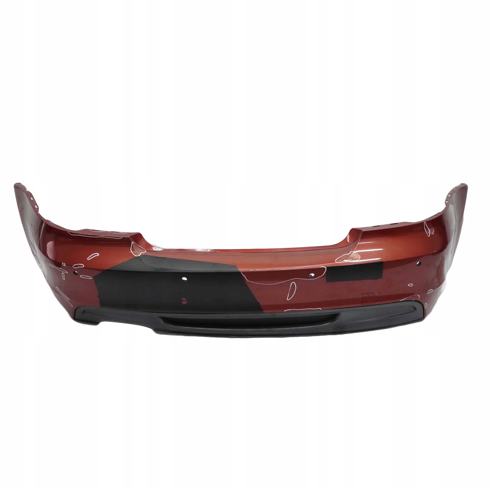 BMW 1 E82 E88 M Sport 1 Rear Bumper Trim Panel Sedonarot Red Metallic - A79