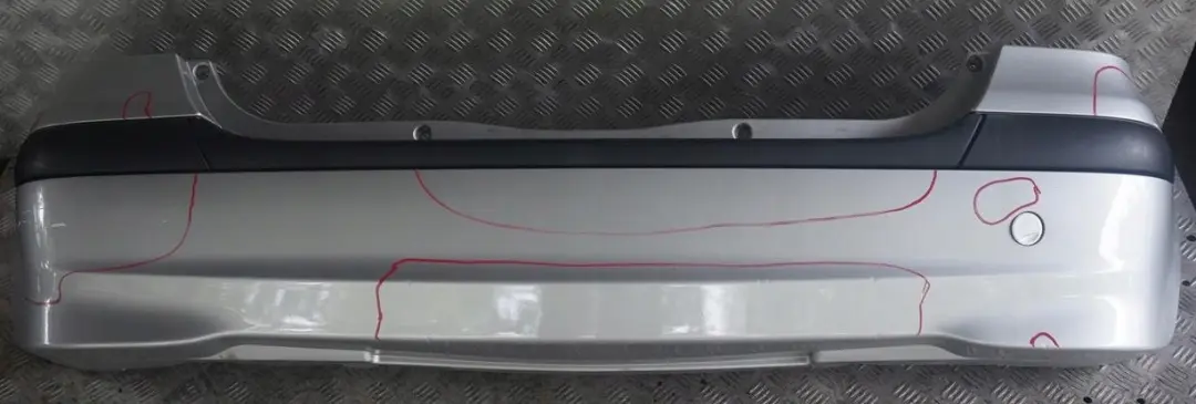 Mercedes A-Class W168 Rear Bumper Trim Panel Polar Silver Metallic - 761U