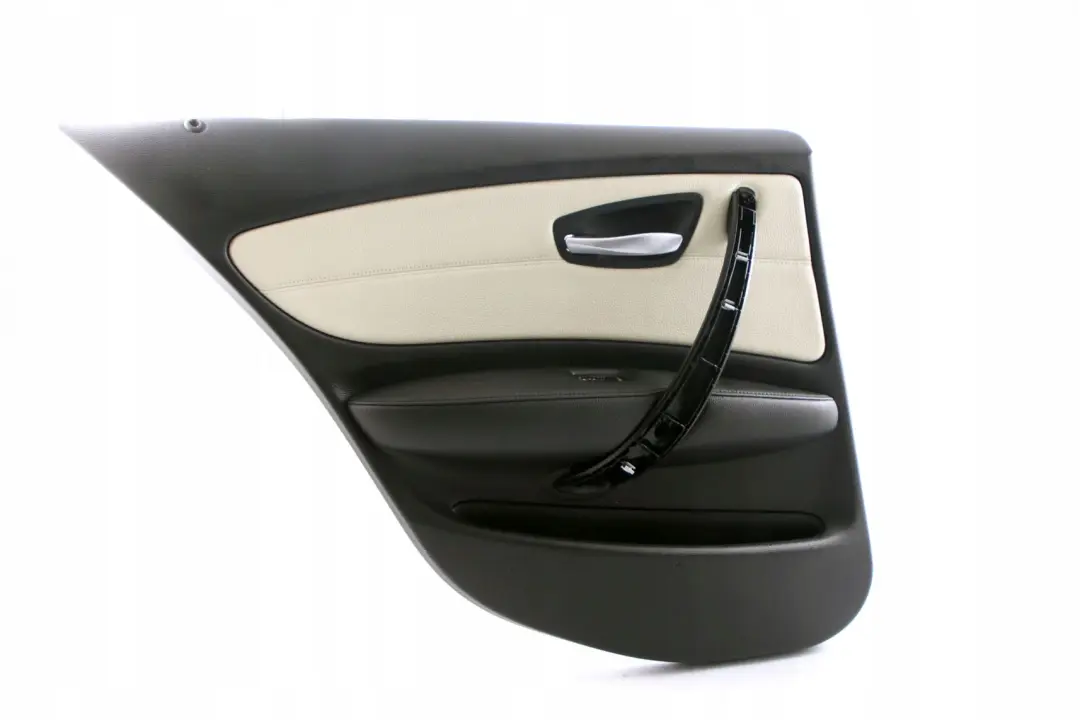 BMW E87 LCI Trasero Izquierdo Panel Forro Puerta Cuero Limon