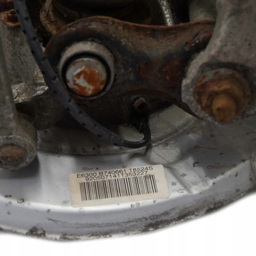 BMW 6 E63 E64 630i N52 Suspensión Trasera Derecha Cubo Pata Disco Pinza Freno