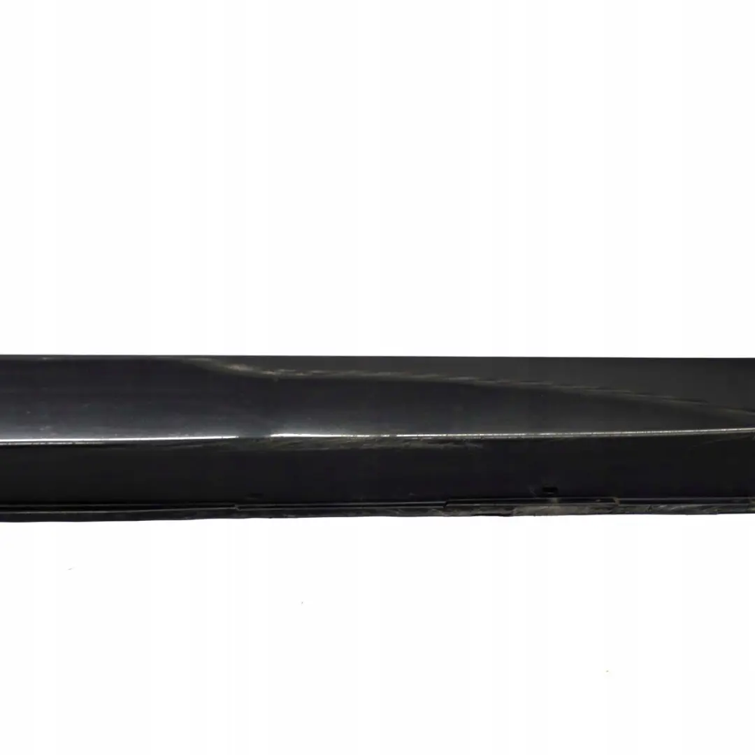 BMW 5 E60 E61 Door Sill Side Cover Skirt Right O/S Black Sapphire - 475