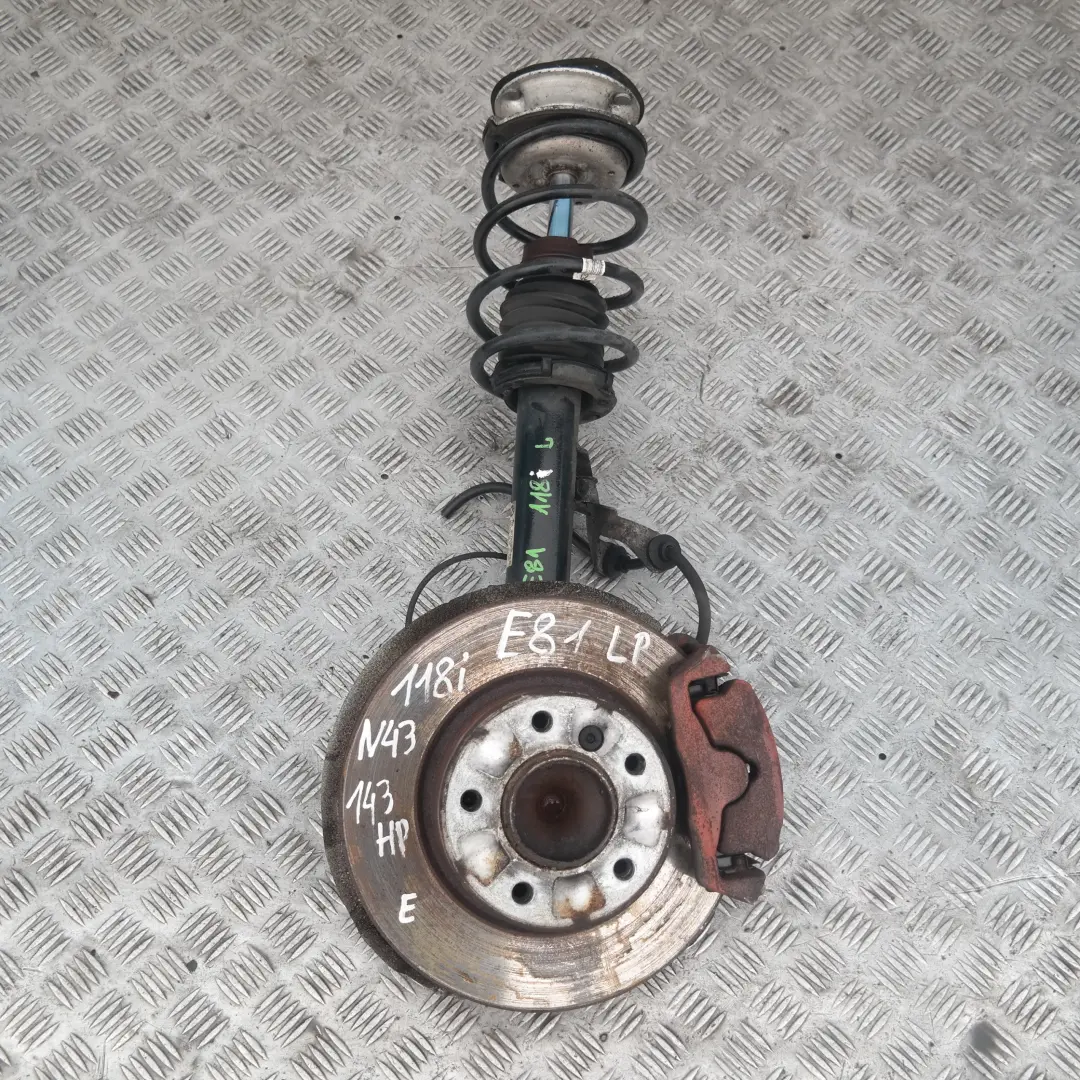 BMW E81 118i N43 Frente Izquierda N / S Spring Strut Freno Suspension Pierna Hub