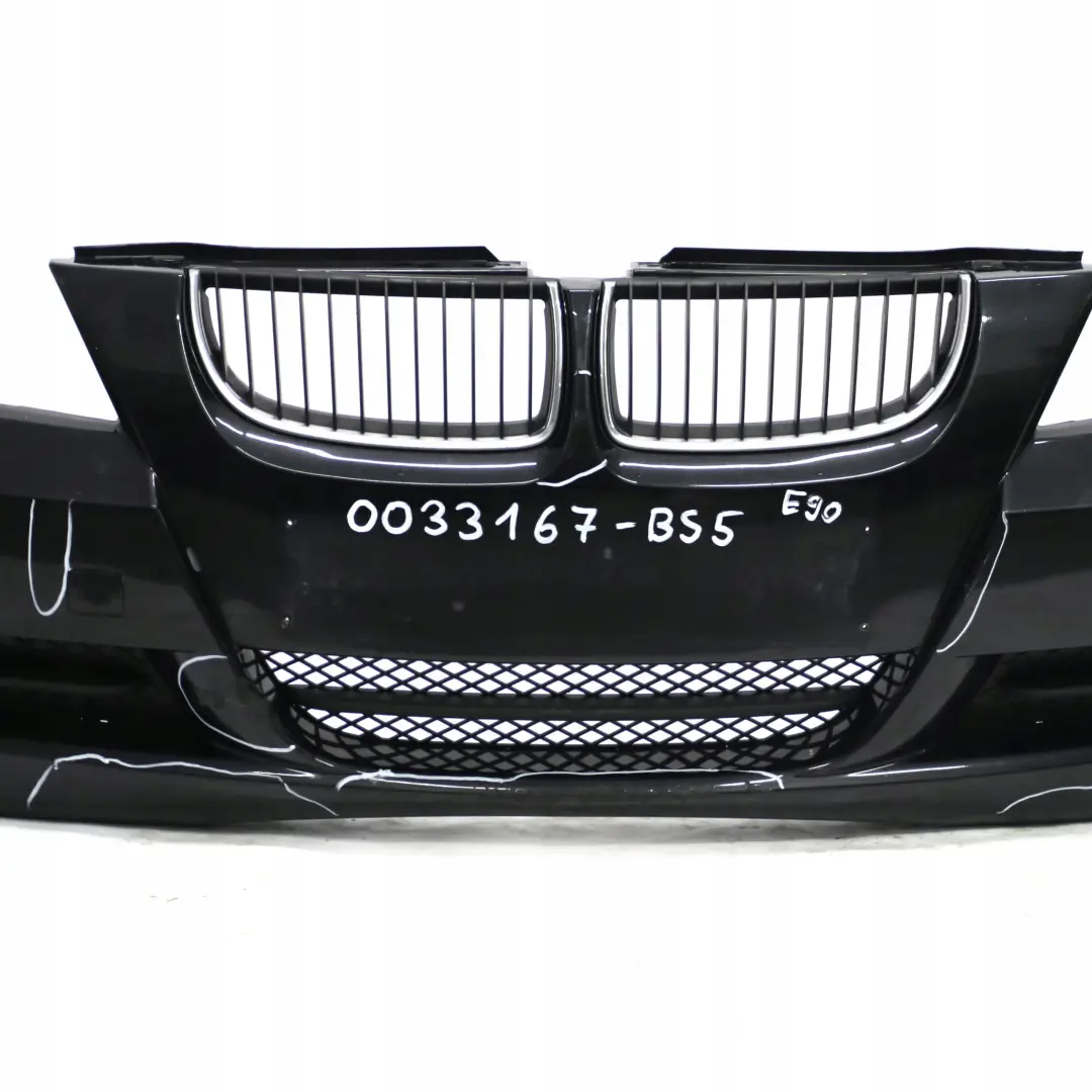 BMW 3 Series E90 E91 5 Front Bumper Trim Panel Complete Black Sapphire Metallic