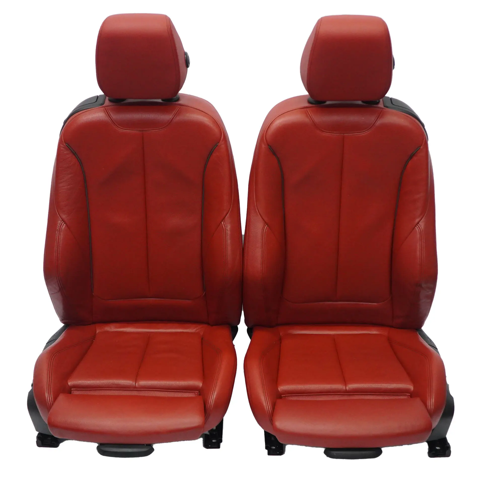 Leather Seats BMW F32 Heated Dakota Red Black Interior Front Left Right N/O/S