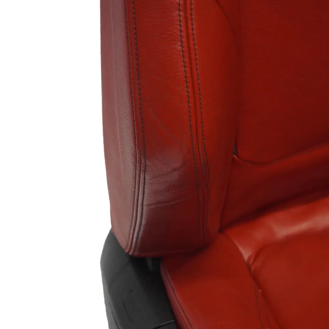 Leather Seats BMW F32 Heated Dakota Red Black Interior Front Left Right N/O/S