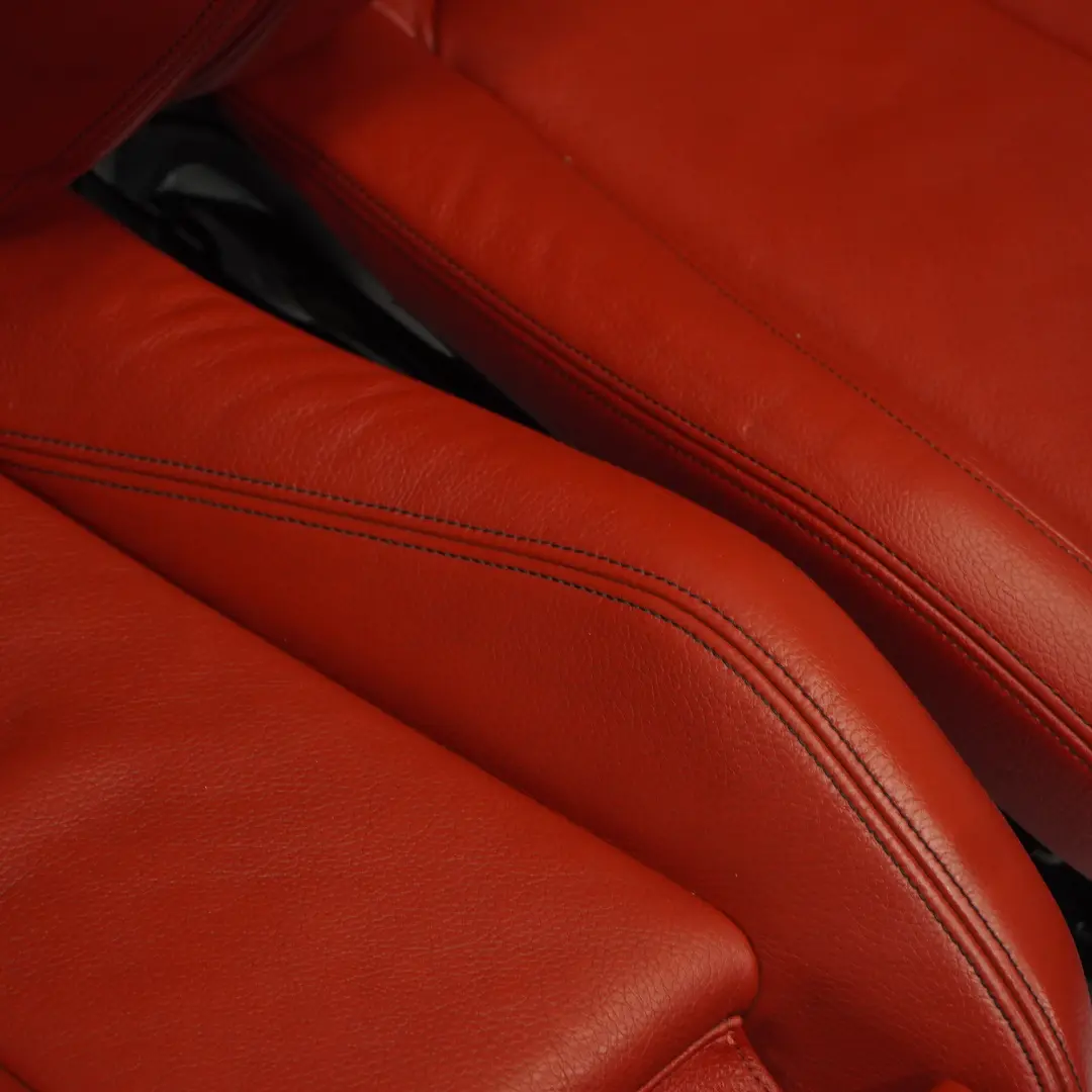 Leather Seats BMW F32 Heated Dakota Red Black Interior Front Left Right N/O/S