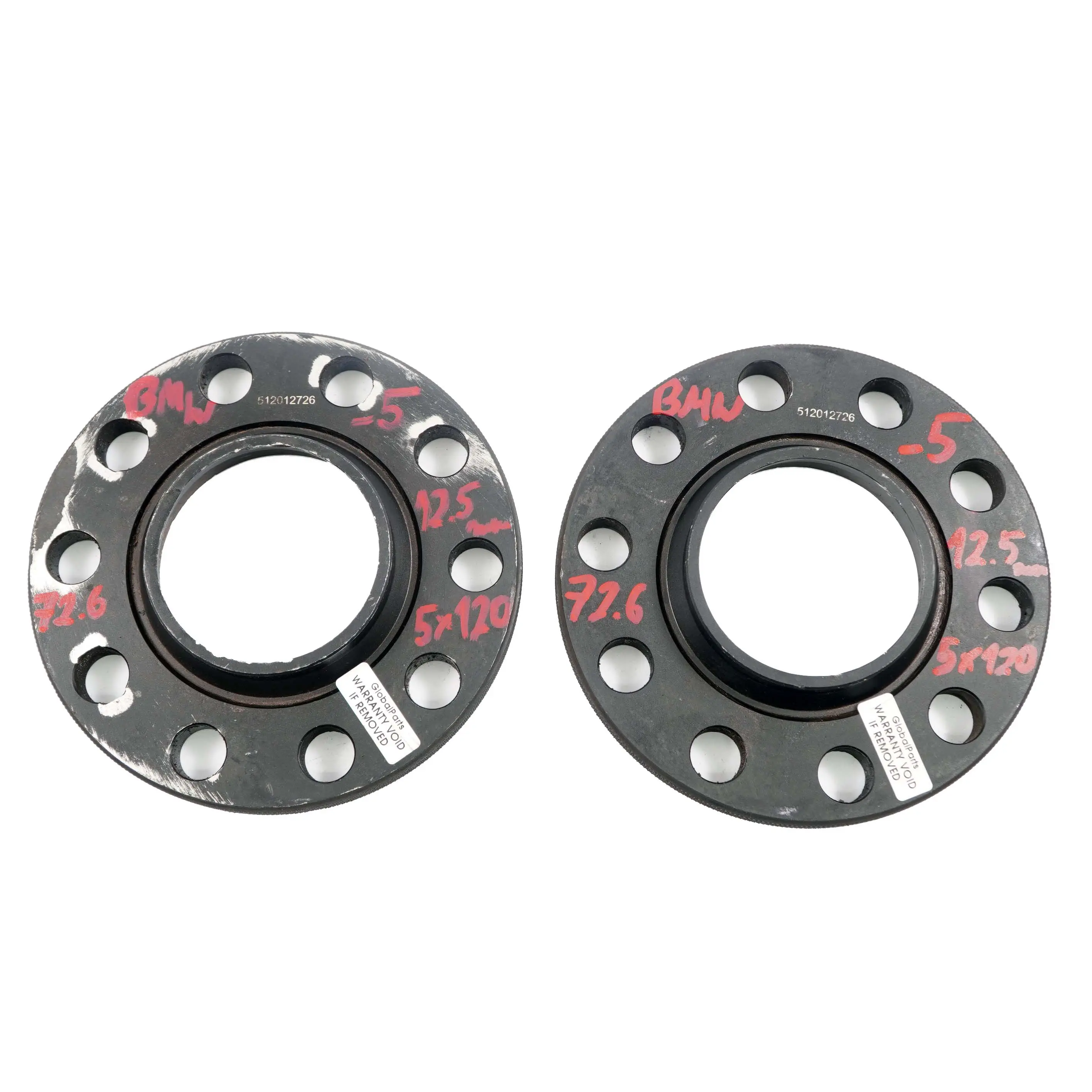 Alloy Wheel Spacers Hubcentric Shims BMW 5x120 72.56mm 12,5mm 